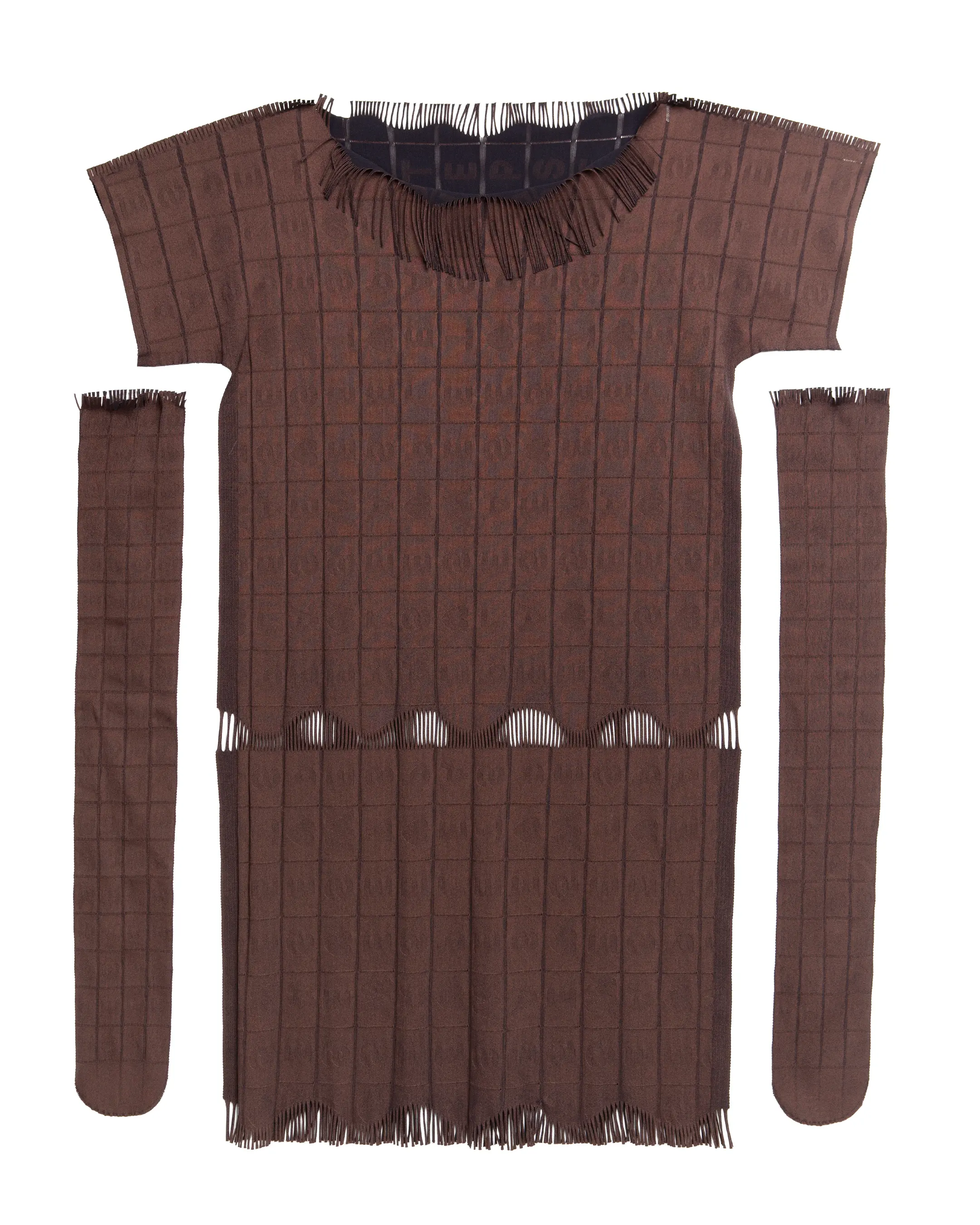 pleats please pattern dress